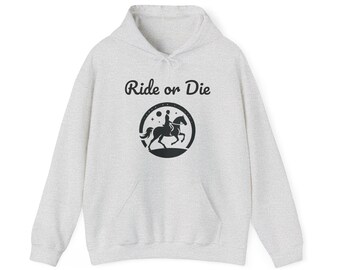 Designer "Ride or Die" Horse Rider Hoodie / Horse Riding Clothing