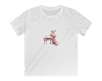 Pink Hippo Kids T-Shirt