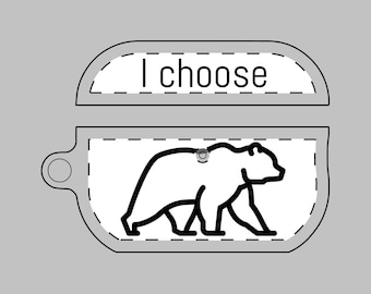 I Choose The Bear - AirPod Cases (AOP)