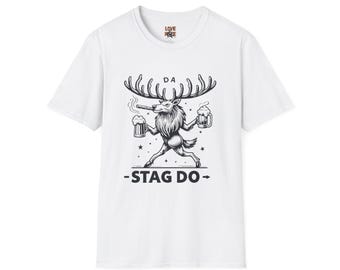 T-Shirt for Stag Do - Personalized Bachelor Party Crew Tees, Groomsmen Celebration Outfit, Unique Groom Gift