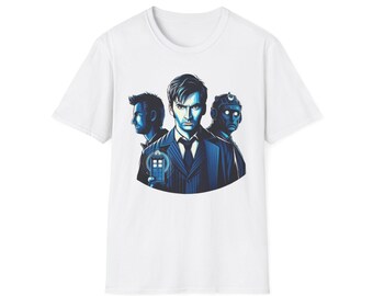 Dr Who Inspired Fan Art T-Shirt, Timeless Whovian Tee, Casual Cosplay Apparel, Unique Sci-Fi Gift