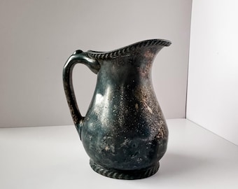 Antique Reed & Barton Silver Soldered Creamer Pitcher | Heavyweight 16 oz Jug | No. 3000