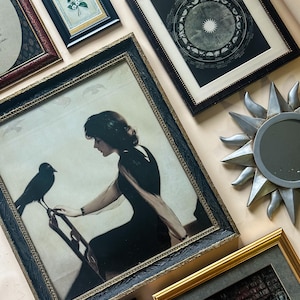 Vintage Halloween Gallery Wall Set  Dark Academia Wall Decor | Practical Magic Inspired | Moody Gothic Cottage Decor | Witchy Vintage Frames