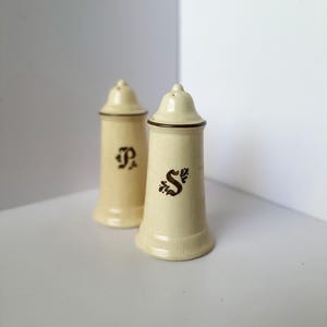 Vintage Pfaltzgraff Dorf Steingut Salz und Pfefferstreuer