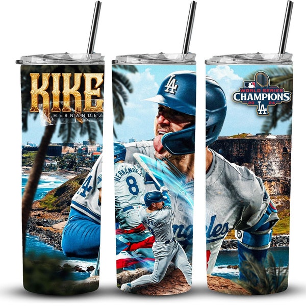 Kike Hernandez Tumbler Wrap/ chase edition png /Tumbler design for 20oz Tumbler, DIGITAL DOWNLOAD ONLY