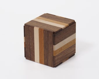 Karakuri New Secret Box 2 - Wooden Japanese Puzzle Box 12-Step Trick Mechanism