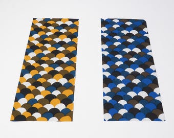 Tenugui Towel | Wave Pattern Seigaiha | Kyoto Hand Dyed Fine 100% Cotton | Reusable Lightweight Multipurpose Cloth | 90 × 35cm