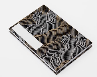 Accordion Stamp Notebook | Kyoto Nishijin-ori Fabric, Gold Silver Threads | Japanese Culture Goshuincho
