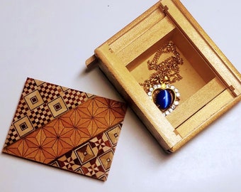thumbnail image 2 of Japanese Yosegi Puzzle Box - Mini 8cm (3.1 Inch) 12-Step Secret Puzzle - Made In USA 2 of 6