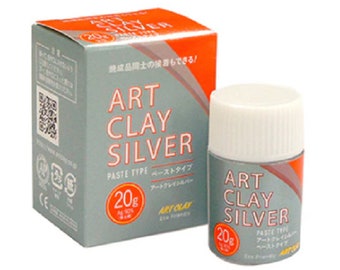 Art Clay Silver Paste Type | 20 or 10 grams | Metal Clay | Jewelry Making for Repair Silver Clay | Handmade Material | Memorial Creation