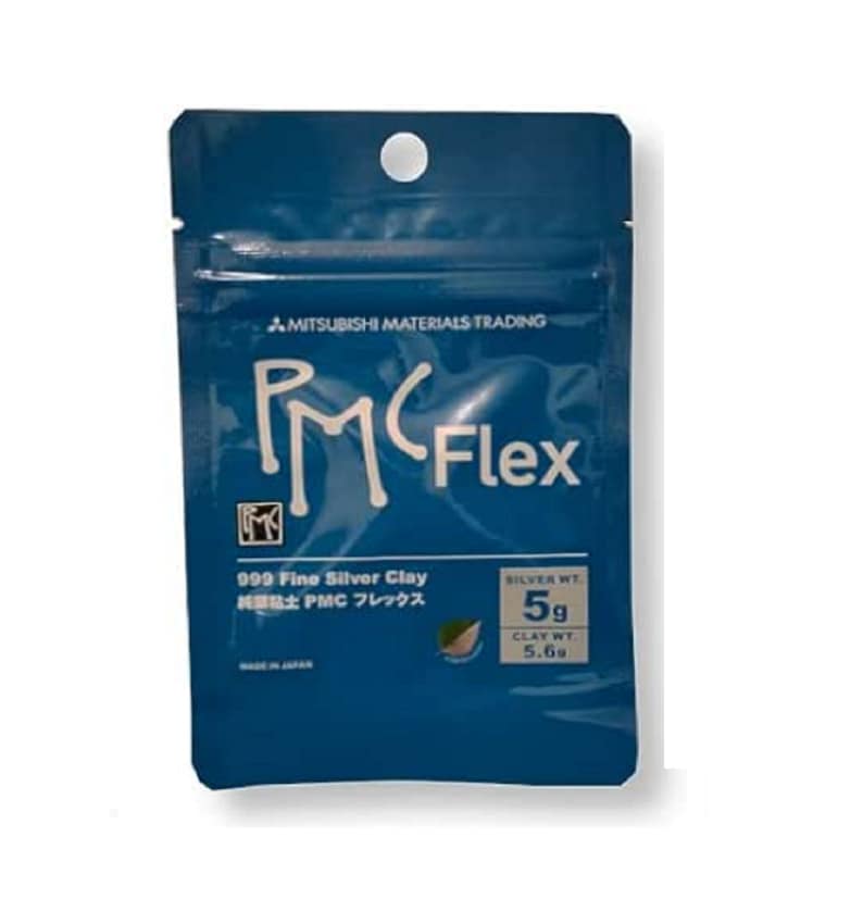 PMC Flex Silver Metal Clay 5, 15, 50 Gramm Schmuckherstellungsmaterial Trockenbeständiger Ton Selbst Handgemachtes Handwerk für Anfänger und Pro 5 grams