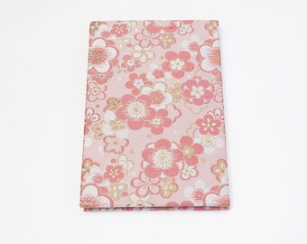 Accordion-style Notebook | Drawing Sketchbook | Peach and Plum Blossoms Goshuincho