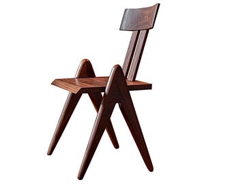Solid Walnut Kiley Chair - Luxury Handcrafted UK Designer Furniture Home Decor