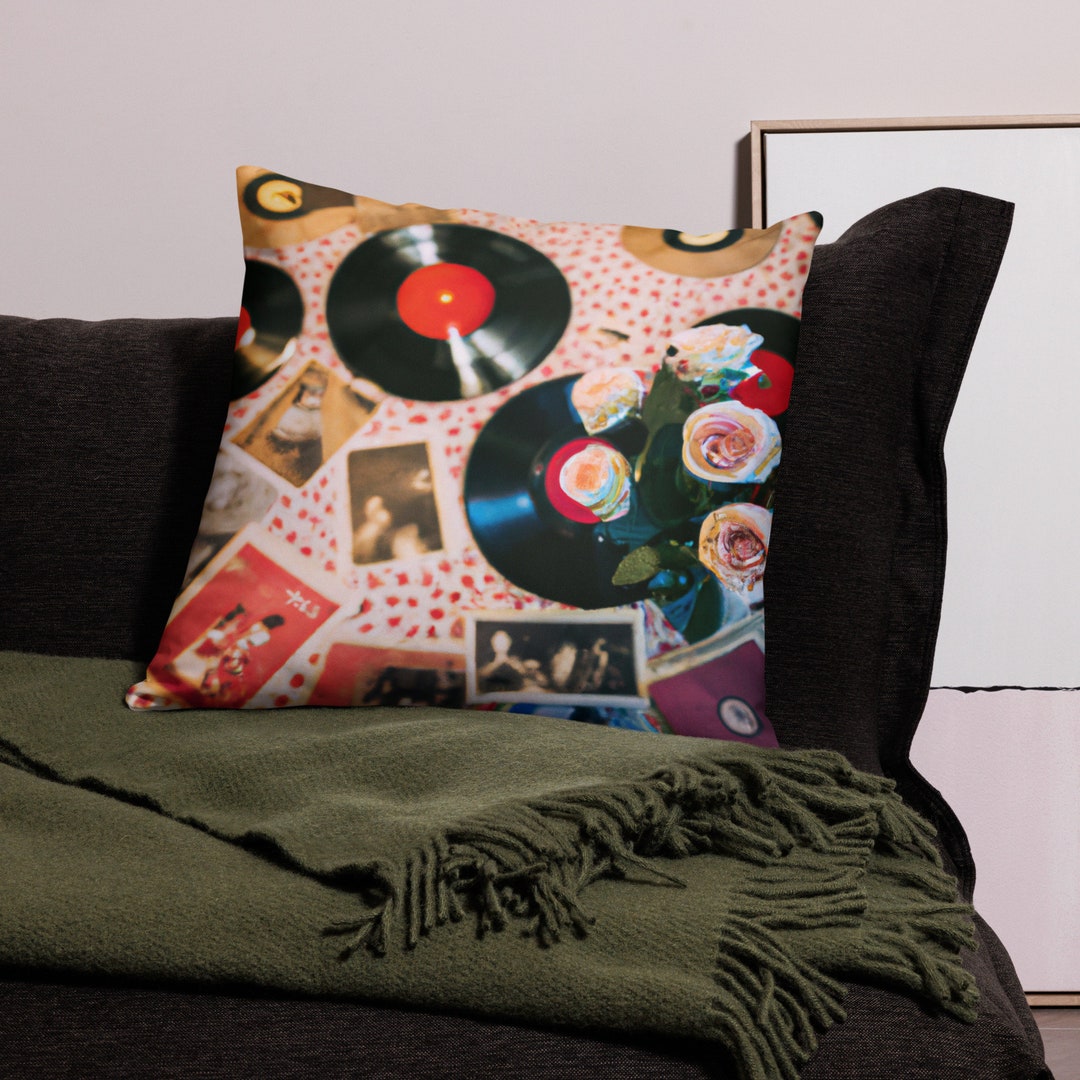 Retro Pillow Best Modern Art Etsy