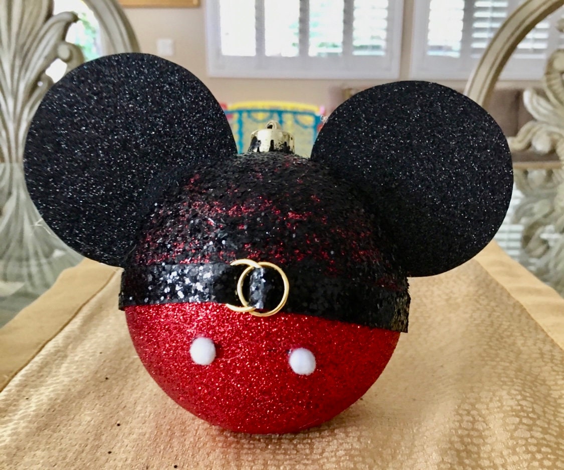 Mickey Mouse Ornaments Christmas Ornaments - Etsy