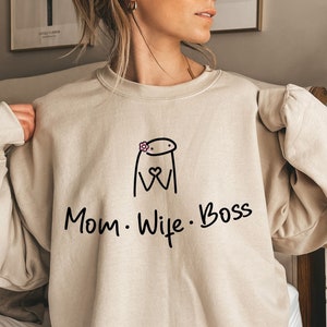 Custom Business Sweatshirt Boss Mom Hoodie for Mama Mothers Day