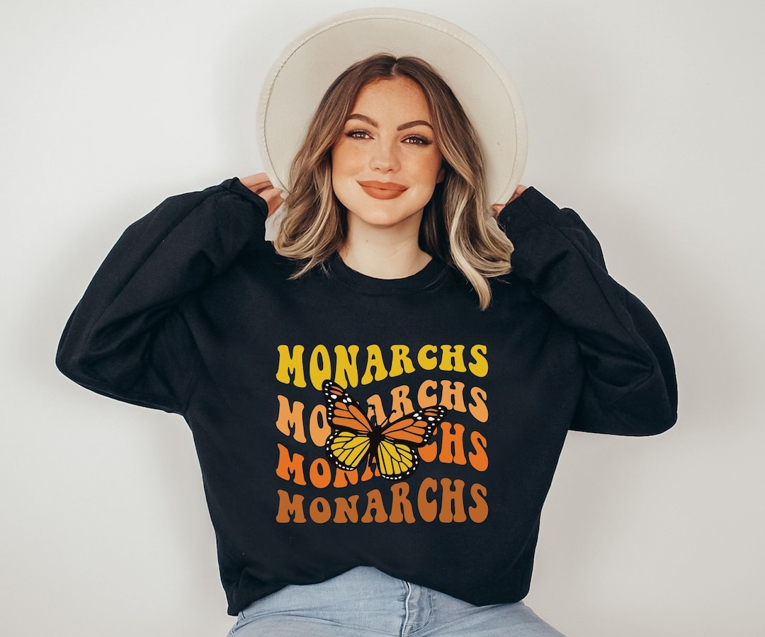 Yellow Monarch Butterfly Men's Sweatshirt