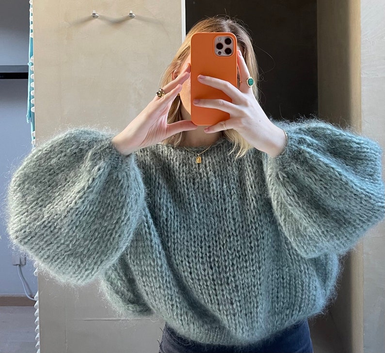 Brushed Relax Sweater in Forest main image 0