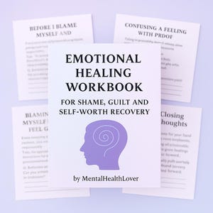 Therapist-Designed Healing Workbook | Shame, Guilt, Emotional Regulation & Self-Esteem Guide