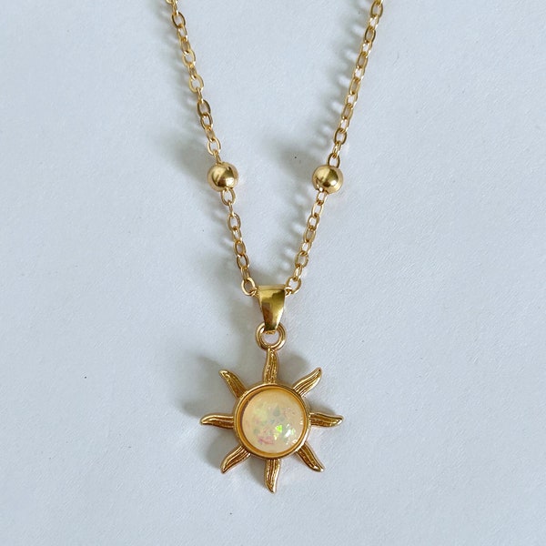 Gold Sun Necklace