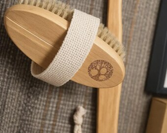 Brosse à dos, brosse massante et drainante