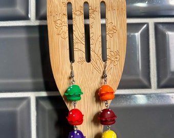 Rainbow Sandwich Earrings