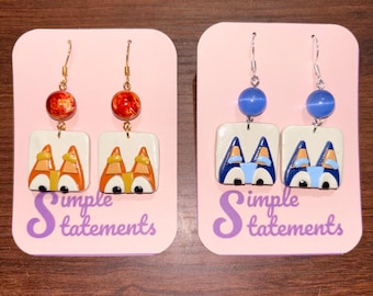 Blue Heeler Earrings
