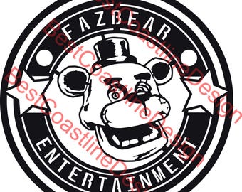 Logo de divertissement fazbear de Five Nights at Freddy's dxf, png, eps, pdf, svg
