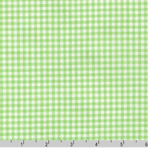 Sweet pea 1/8” Gingham fabric, Robert Kaufman CAROLINA GINGHAM, 1/2 yard increments