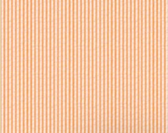 Orange Seersucker Randigt tyg, Robert Kaufman, intervall på 1/2 yard
