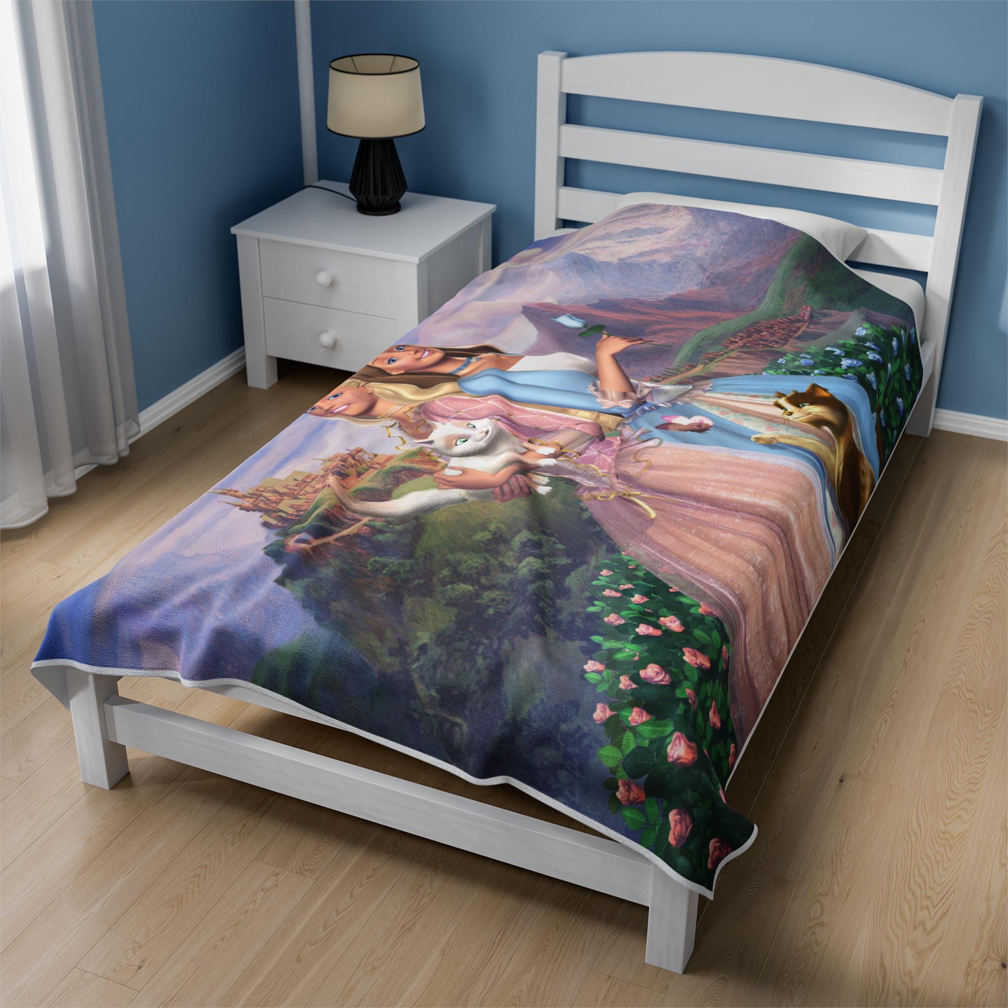 Barbie Princess and the Pauper Blanket, Cozy Throw for Kids