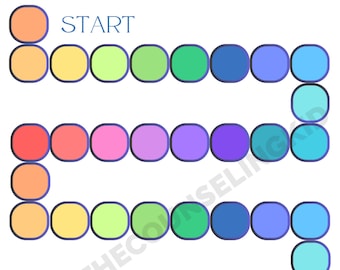 Simple Board Game Template(s) for Group Therapy Questions