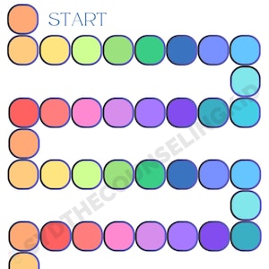 Simple Board Game Template(s) for Group Therapy Questions