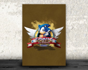 Sonic The Hedgehog Logo – Classic Art Print