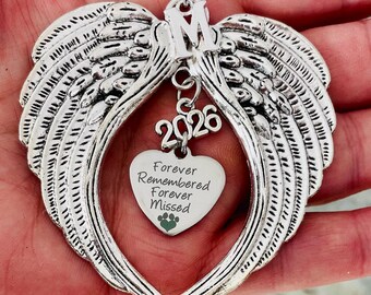 Personalized Angel Wings Memorial Car Charm | Sympathy Gift