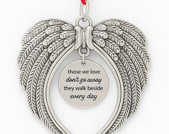 Angel Wings Car Charm | Memorial Suncatcher, Sympathy Gift