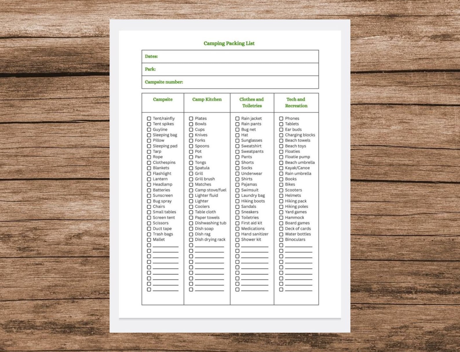 Printable Camping Packing List Camping Planning Printable Tent Printable Camping Packing List Camping Planning Printable Tent