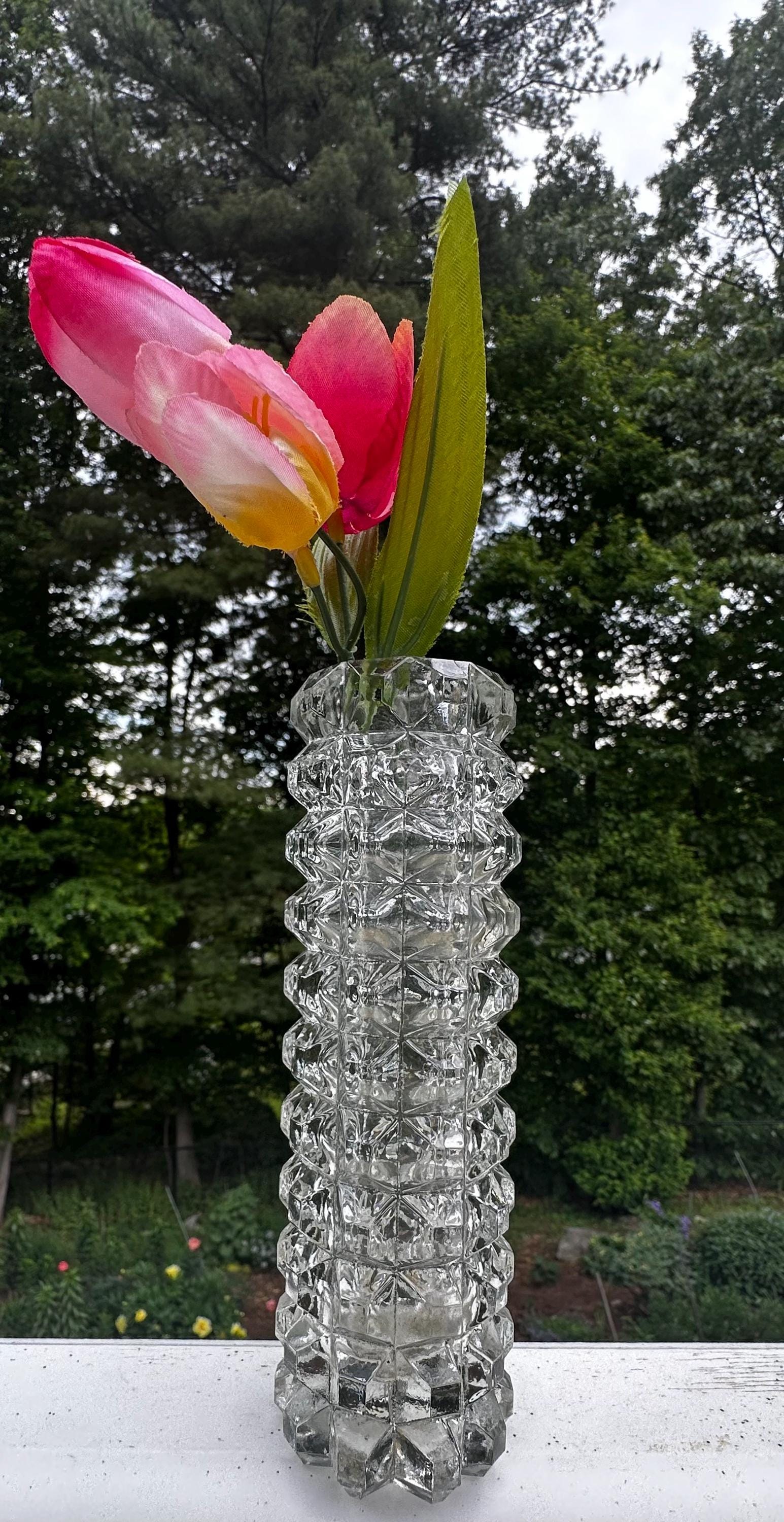 ELBE Made in Hungary 花瓶 Hungarian Glass Vase - Etsy