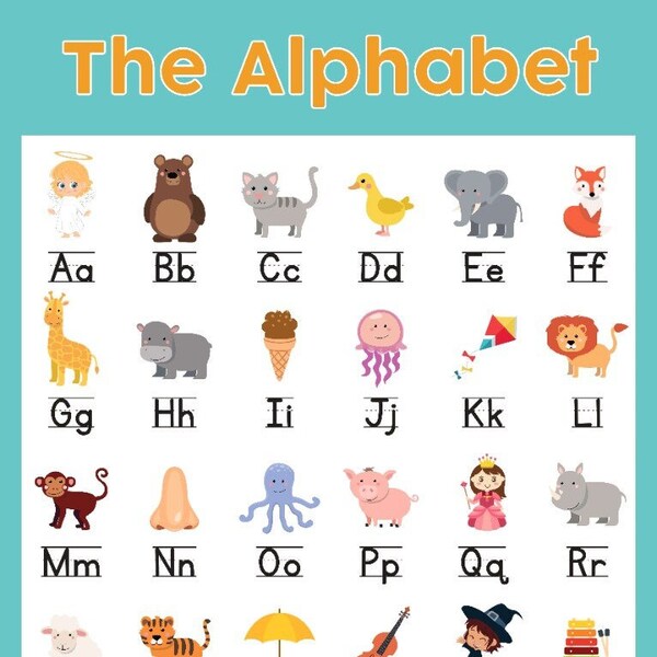 Children's alphabet chart