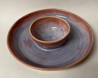 Handmade Ceramic Chip & Dip Bowls