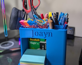 Personalized Desk Organizer – Custom Modern Office Supply Holder