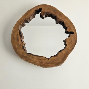 Rustic wooden mirror