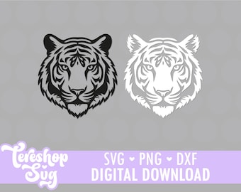 Tiger Head Svg, Tiger Pride Svg, Cut files for Cricut and Silhouette, COD025