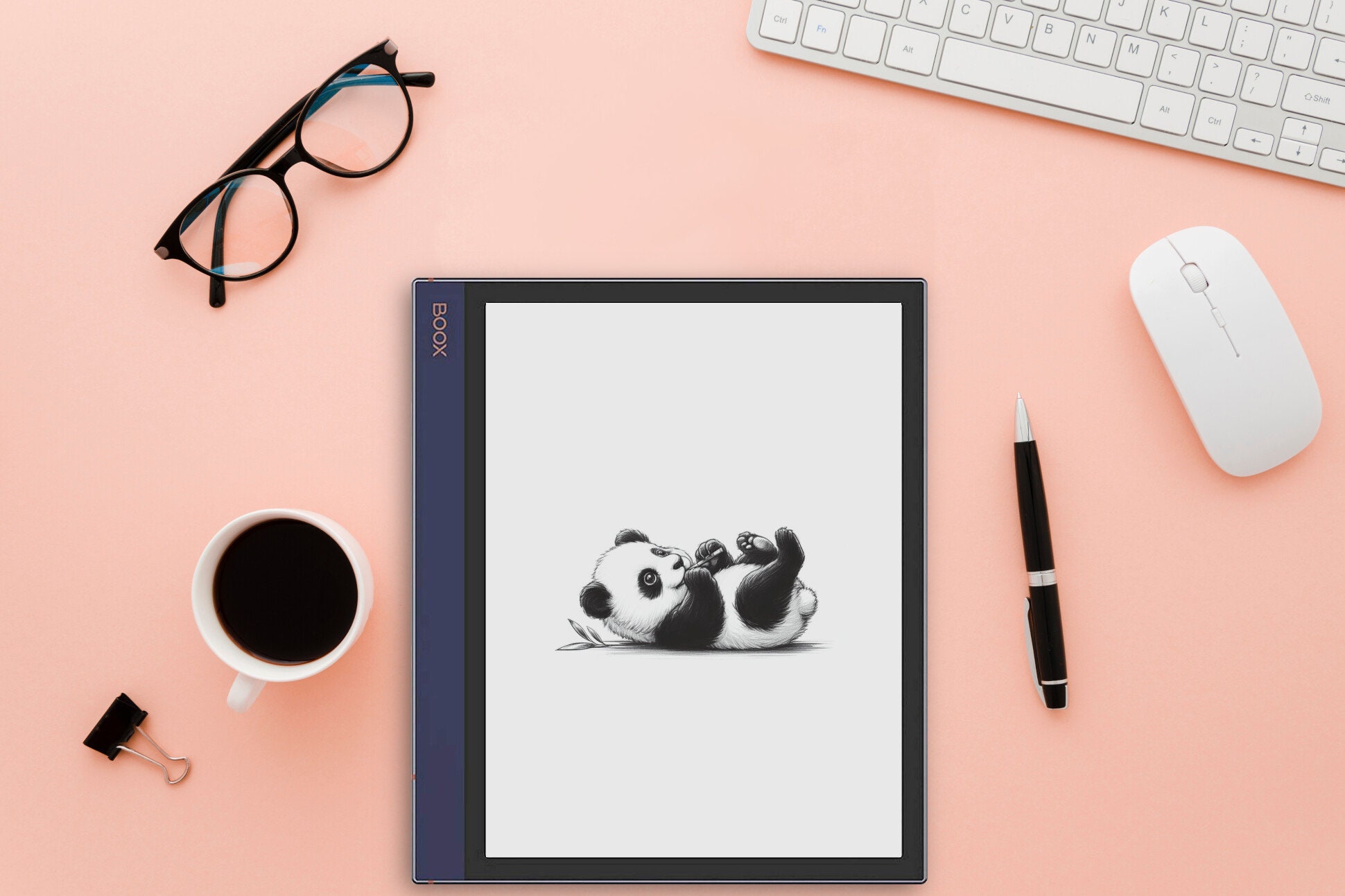 Playful Panda, Remarkable 2 Sleep Screen, Supernote and BOOX