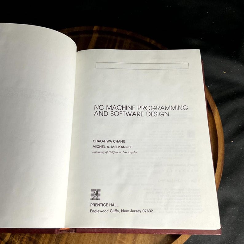 NC Machine Programming & Software Design Chang Melkanoff 1989 Hardcover | 1980s Art image 4