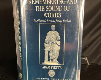 Remembering and the Sound of Words Adam Piette Clarendon Press Oxford 1996 HCDJ | 1990s Hardcover