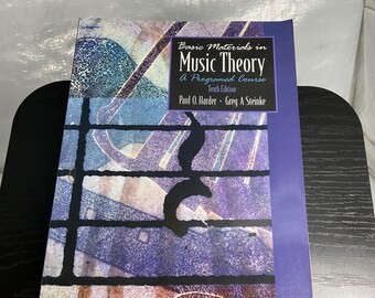 Basic Materials in Music Theory 10th Ed Harder Steinke Programmed Course PB