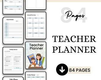 2024 Teacher Planner / Digital Teacher Planner / Teacher Planner Digital / Academic Planner / Homeschool Planner / Substitute Planner