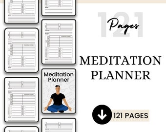 Meditation Planner / Wellness Journal / Printable Planner / Meditation Guide / Meditation Journal / Manifesting Journal / Dream Journal