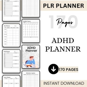 Planificador digital TDAH / Goodnotes / Adulto / Planificador diario TDAH / Autocuidado y seguimiento de hábitos / Basado en la ciencia